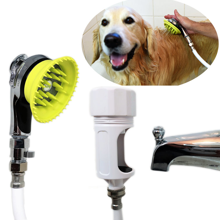 Wondurdog Deluxe Bathtub Spout & Garden Hose Attachment Dog Wash Kit